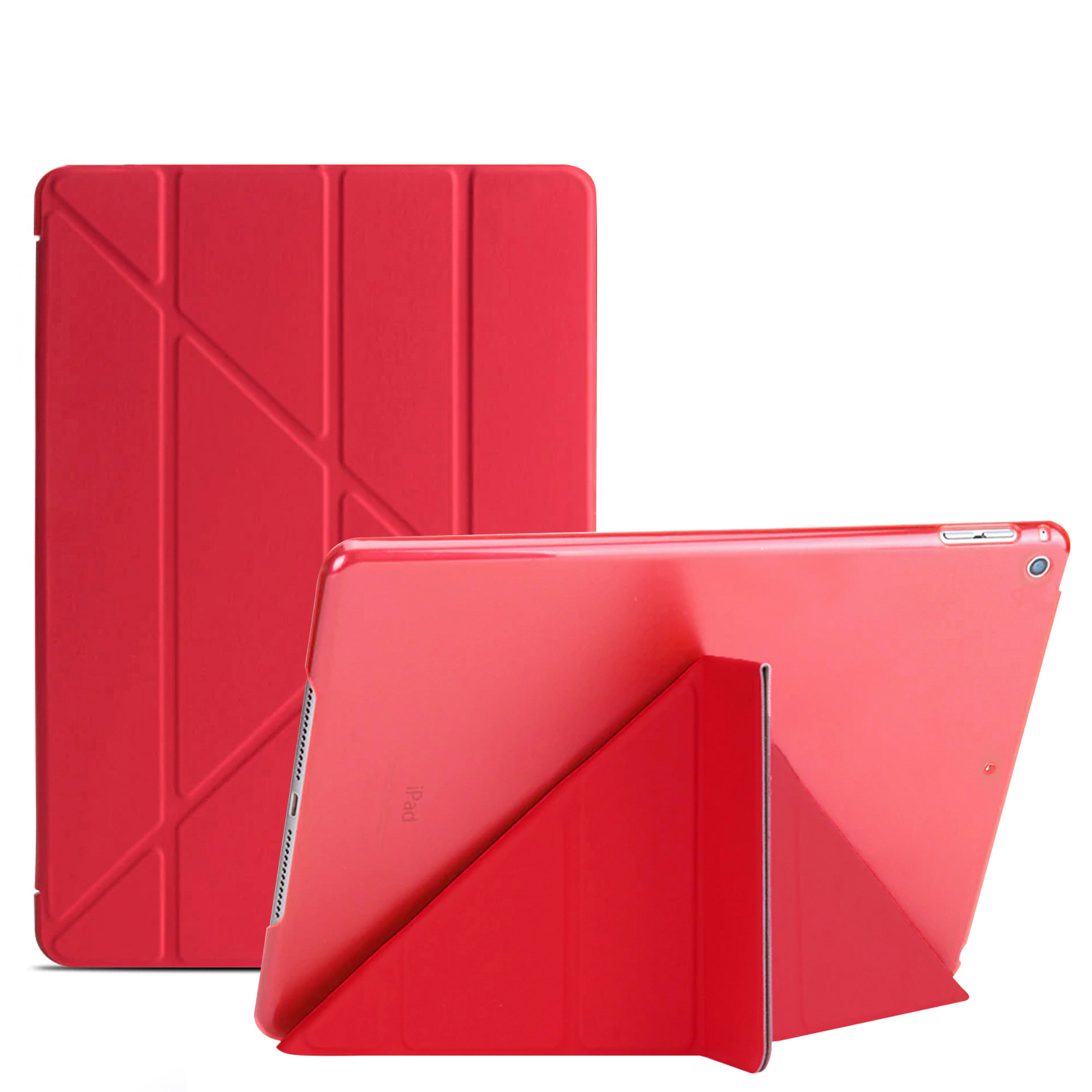 Apple iPad 10 2 7 Nesil Kılıf CaseUp Origami Kırmızı